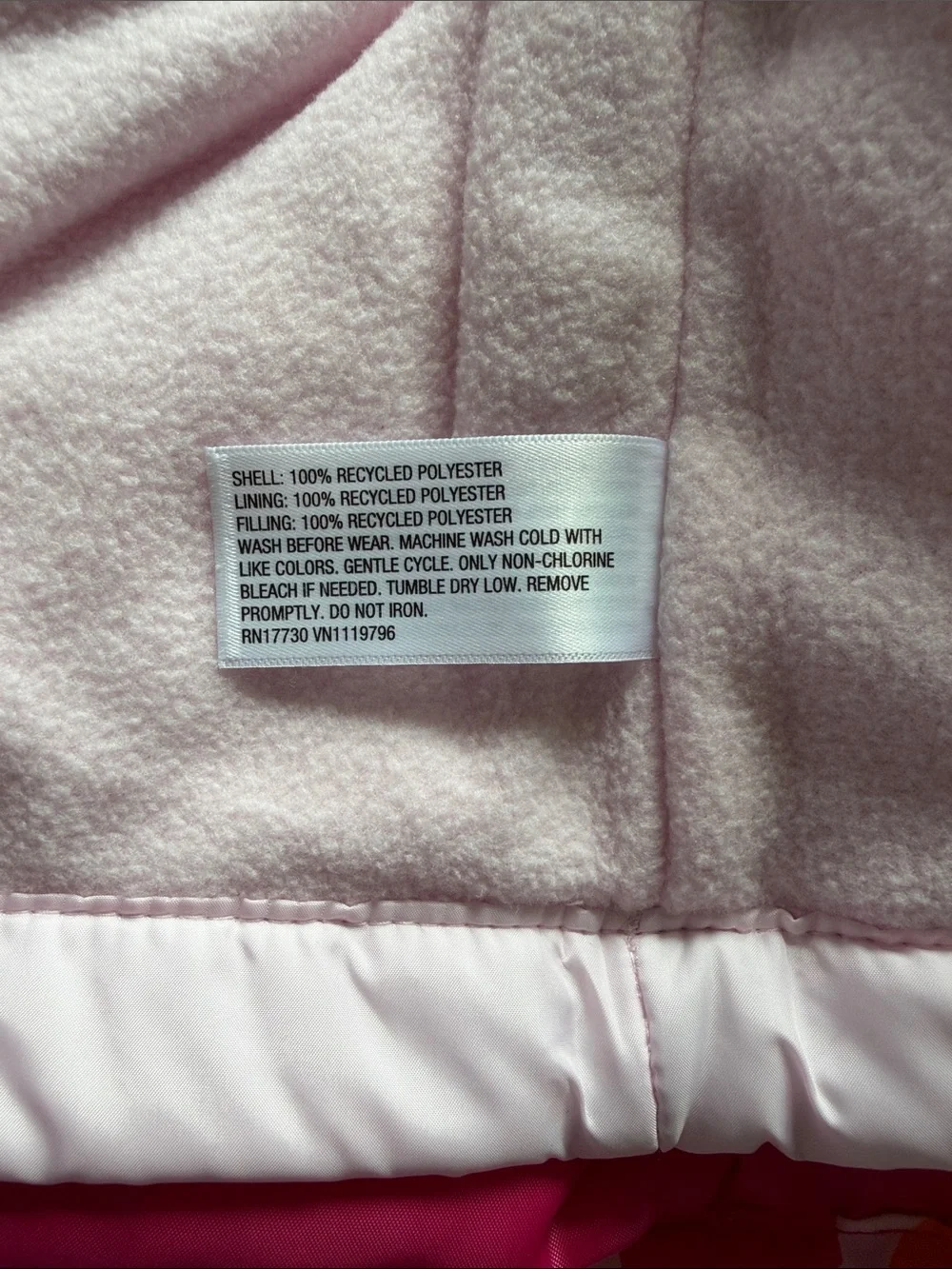 Cat & Jack 3-in-1 Snowplay Jacket All-Weather Coat Pink Floral Toddler Girl 18M